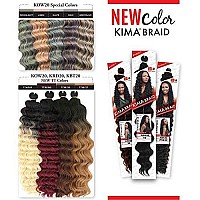 Harlem125 Synthetic Hair Braids Kima Braid Ocean Wave 20 4Pack 1B By Harlem 125