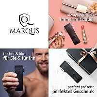 Marqus Manicure Set 3 Piece Set Including Scissors Nail File And Tweezers Perfect For Him Or Her At Home Or Travel Kit Bla