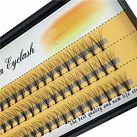 Bodermincer 10D 60Pcs Black Handmade False Eyelashes Natural Long Individual Eyelashes Extension Fake Lashes Makeup Beauty Cosme