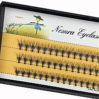 Bodermincer 10D 60Pcs Black Handmade False Eyelashes Natural Long Individual Eyelashes Extension Fake Lashes Makeup Beauty Cosme