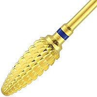 Pana 332 Safety Bit Nail Carbide Bit For Electric Dremel Drill Machine Medium Large Cone Gold