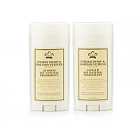 Nubian Heritage Indian Hemp And Haitian Vetiver 24 Hour Allnatural Softening And Moisturizing Deodorant With Neem Oil Glycerin