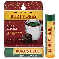 Burt's Bees Mint Cocoa Lip Balm, 0.15 Oz