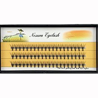 Bodermincer 10D 60Pcs Black Handmade False Eyelashes Natural Long Individual Eyelashes Extension Fake Lashes Makeup Beauty Cosme