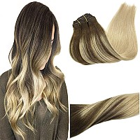 Goo Goo Clip In Hair Extensions Real Human Hair Remy Human Hair Extensions Clip Ins For Women Natural Human Hair 20Inch 120G