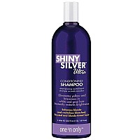 One 'n Only Shiny Silver Ultra Conditioning Shampoo, Restores Shiny Brightness to White, Grey, Bleached, Frosted, or Blonde-Tinted Hair, Protects Hair Color - 1 Liter