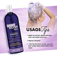 One 'n Only Shiny Silver Ultra Conditioning Shampoo, Restores Shiny Brightness to White, Grey, Bleached, Frosted, or Blonde-Tinted Hair, Protects Hair Color - 1 Liter