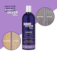 One 'n Only Shiny Silver Ultra Conditioning Shampoo, Restores Shiny Brightness to White, Grey, Bleached, Frosted, or Blonde-Tinted Hair, Protects Hair Color - 1 Liter