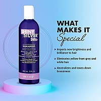 One 'n Only Shiny Silver Ultra Conditioning Shampoo, Restores Shiny Brightness to White, Grey, Bleached, Frosted, or Blonde-Tinted Hair, Protects Hair Color - 1 Liter