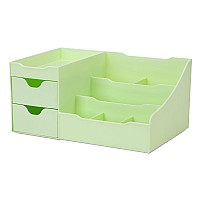 Uncluttered Designs Makeup Organizer With Drawers Modern Countertop Storage For Cosmetics Chic Vanity Holder For Perfume Sk