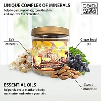 Dead Sea Collection Almond Vanilla Salt Body Scrub Large 2328 Oz With Pure Oils And Dead Sea Minerals