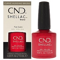 CND Shellac Gel Nail Polish, Ripe Guava, 0.25