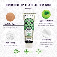 Human+Kind Body Wash - Natural, Moisturizing Body Soap With Coconut Oil - A Gentle, Soothing Cleanse For Dry, Sensitive Skin - Three Fresh Scents: Orange, Grapefruit, And Apple And Herbs - 8.45 Oz