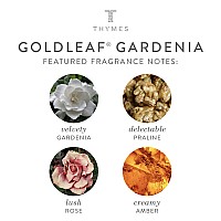 Thymes Goldleaf Gardenia Perfumed Body Wash With Pump Luxury Floral Shower Gel For Women 925 Fl Oz