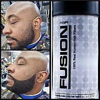 Hair Fusion 100 Real Human Hair Fibers Conceal Bald And Thinning Hair Root Touch Up Volumizer Unisex 105 Oz Black