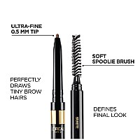 Loreal Paris Makeup Brow Stylist Definer Waterproof Eyebrow Pencil Ultrafine Mechanical Pencil Draws Tiny Brow Hairs And Fil