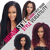 Freetress Equal Synthetic Hair Braids Double Strand Style Cuban Twist Braid 16 6Pack T30