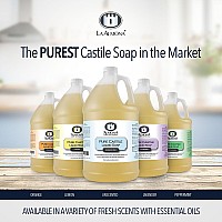 La Almona Pure Castile Liquid Soap Lavender 1 Gallon Multipurpose Hands Face Body Laundry Dishes More For Sensiti