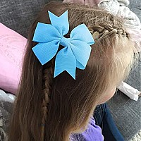 40Piece 3 Inch Boutique Grosgrain Ribbon Pinwheel Hair Bows Alligator Clips For Girls Babies Toddlers Accessories Teens Gifts In Pairs