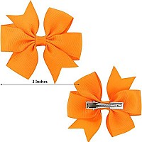 40Piece 3 Inch Boutique Grosgrain Ribbon Pinwheel Hair Bows Alligator Clips For Girls Babies Toddlers Accessories Teens Gifts In Pairs