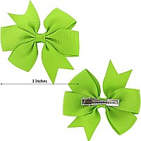 40Piece 3 Inch Boutique Grosgrain Ribbon Pinwheel Hair Bows Alligator Clips For Girls Babies Toddlers Accessories Teens Gifts In Pairs