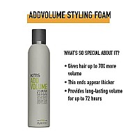 KMS ADDVOLUME Styling Foam, 10.1 oz