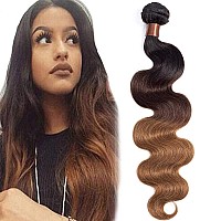 Blackmoon Hair Brazilian Virgin Ombre Hair Body Wave Hair Weave One Bundle Unprocessed Virgin Human Hair Extensions T1B43020