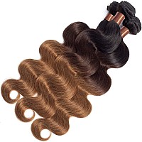 Blackmoon Hair Brazilian Virgin Ombre Hair Body Wave Hair Weave One Bundle Unprocessed Virgin Human Hair Extensions T1B43020