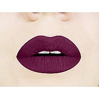 Aromi Black Cherry Matte Liquid Lipstick Dark Plum Maroon Lip Color Vegan And Crueltyfree Longlasting And Highly Pigmented