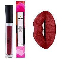 Aromi True Maroon Matte Liquid Lipstick Dark Red Lip Color With Warm Undertones Bordeaux Lipstick Vegan Crueltyfree Long