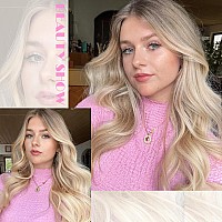 Lady Miranda Blonde Wigs For White Women Brown To Ash Blonde Natural Looking High Density Heat Resistant Synthetic Hair Weave Fu