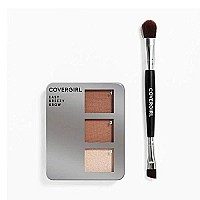 cOVERgIRL Easy Breezy Brow Powder Kit, Rich Brown (packaging may vary)