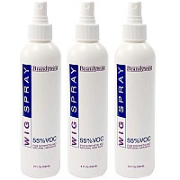 Brandywine Nonaerosol Wig Spray For Synthetic And Natural Hair Wigs 3 Pack