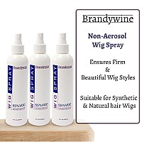 Brandywine Nonaerosol Wig Spray For Synthetic And Natural Hair Wigs 3 Pack