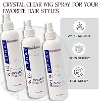 Brandywine Nonaerosol Wig Spray For Synthetic And Natural Hair Wigs 3 Pack