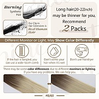 Full Shine Real Hair Extensions Blonde Human Hair Clip Ins 20 Inch Clip In Ombre Hair Extensions For Fine Hair Ash Brown Fading