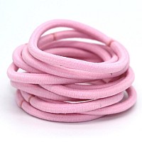 La Tartelette 4 Mm Elastic Bands Hair Ties Children Rubber Hair Headbands 20 Pcs Pink