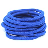 La Tartelette 4 Mm Elastic Bands Hair Ties Children Rubber Hair Headbands 100 Pcs Royel Blue