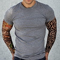 Tattoo Sleeves for Men,YARIEW 6Pcs Arm Sleeves Fake Tattoos Sleeves to Cover Arms Sun Protection Sleeves Tattoo Sleeve Covers Tattoo Cover Up Sleeve Temporary Tattoo Sleeves for Men and Women (Set 5)