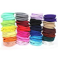 La Tartelette 4 Mm Elastic Bands Hair Ties Children Rubber Hair Headbands 50 Pcs Pink