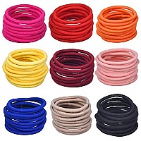 La Tartelette 4 Mm Elastic Bands Hair Ties Children Rubber Hair Headbands 20 Pcs Violet Red