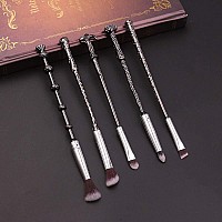 Gifts Wizard Wand Makeup Brushes 5 Pcs Makeup Brush Set For Foundation Blending Blush Concealer Eyebrow Face Powder