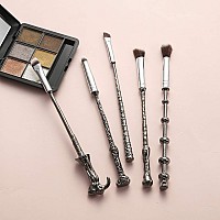 Gifts Wizard Wand Makeup Brushes 5 Pcs Makeup Brush Set For Foundation Blending Blush Concealer Eyebrow Face Powder