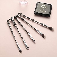 Gifts Wizard Wand Makeup Brushes 5 Pcs Makeup Brush Set For Foundation Blending Blush Concealer Eyebrow Face Powder