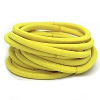 La Tartelette 4 Mm Elastic Bands Hair Ties Children Rubber Hair Headbands 100 Pcs Yellow