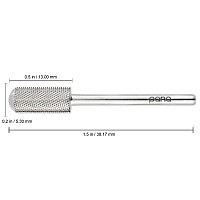 Pana Professional 332 Shank Size Smooth Top Small Barrel Silver Carbide Bit Extra Fine Grit Nail Drill Bit For Dremel Mach