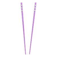 Set Of 2 Hair Sticks With 3 Diamonds Chopsticks Purple