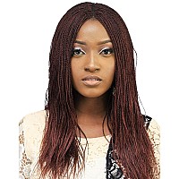 Wow Braids Twisted Wigs Micro Million Twist Wig Color 35 18 Inches Synthetic Hand Braided Wigs For Black Women