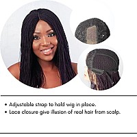 Wow Braids Twisted Wigs Micro Million Twist Wig Color 35 18 Inches Synthetic Hand Braided Wigs For Black Women