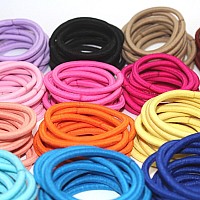 La Tartelette 4 Mm Elastic Bands Hair Ties Children Rubber Hair Headbands 10 Pcs Mixed Color